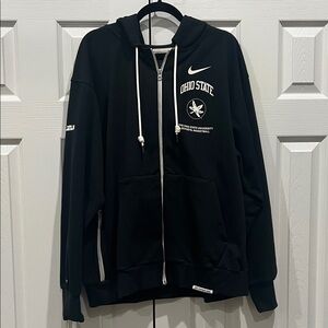 NWOT Nike Black Ohio State Basketball Zip-Up Hoodie